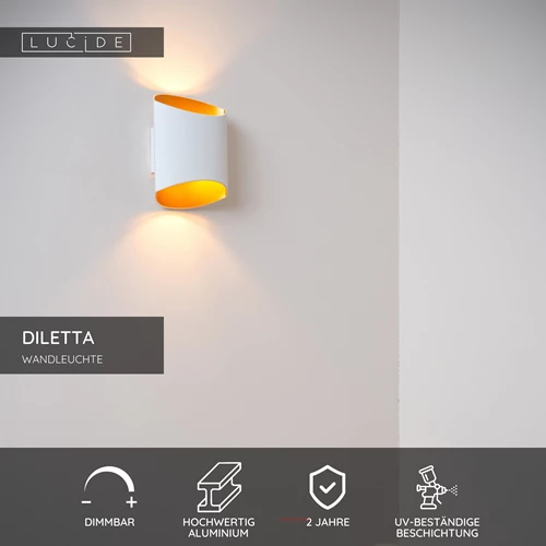 Lucide DILETTA - Wandleuchte - 1xG9 - Weiß - USP